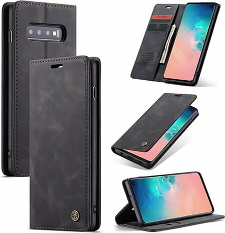 Samsung S10 Plus Charcoal Gray - Book Case