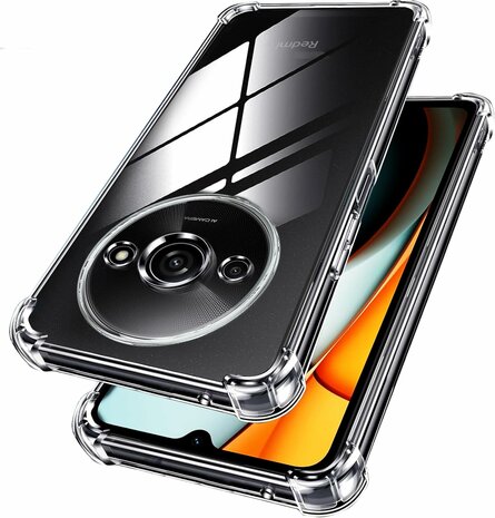 Redmi A3 - Anti Shock &amp; 2x Glas - Transparant