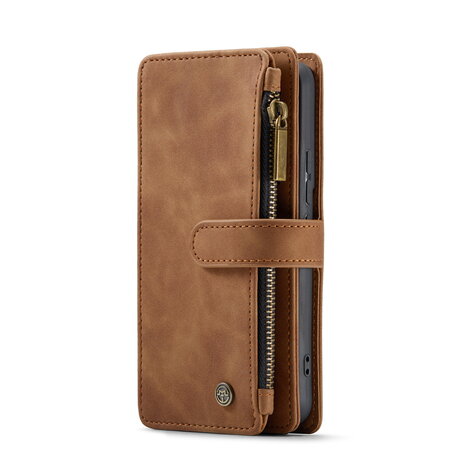 Samsung S25 - Sienna Brown - Book Case met Rits