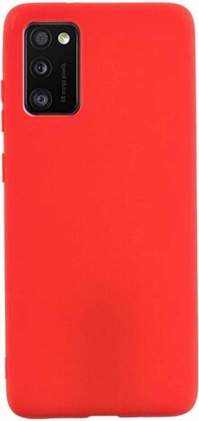 Samsung A41 - Siliconen Back Cover - Rood