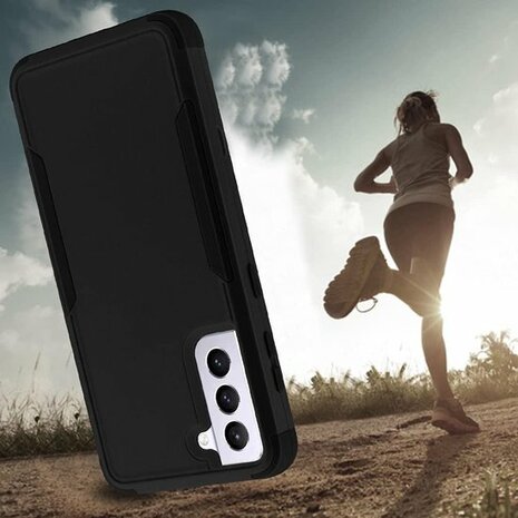 Samsung S21 Plus Zwart - Heavy Duty Armor