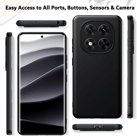 Redmi Note 14 Pro - Back Cover - Zwart