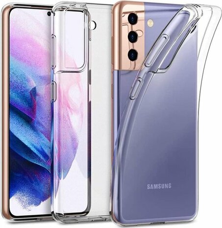 Samsung S21 Plus - Siliconen Back Cover - Transparant