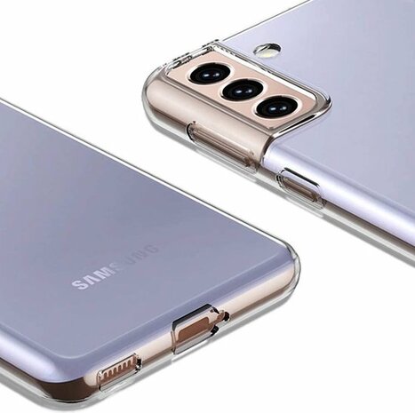 Samsung S21 Plus - Siliconen Back Cover - Transparant