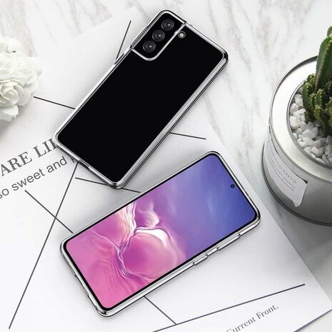 Samsung S21 Plus - Siliconen Back Cover - Transparant