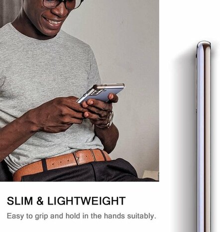 Samsung S21 Plus - Siliconen Back Cover - Transparant