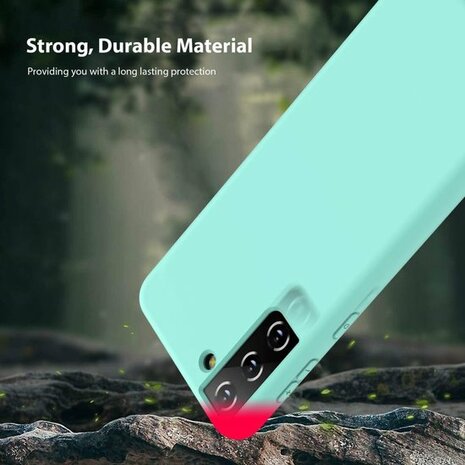 Samsung S21 Plus - Siliconen Back Cover - Turquoise