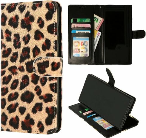 Samsung A32 5G - Book Case - Luipaard