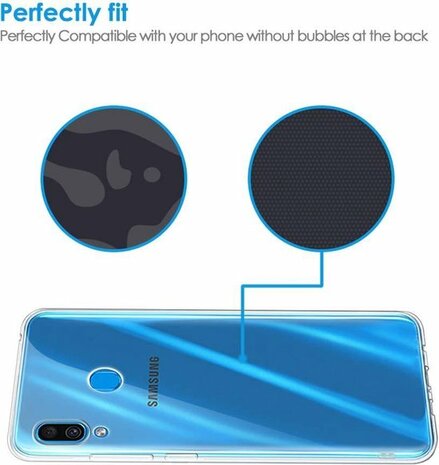 Samsung A40 - Siliconen Back Cover - Transparant