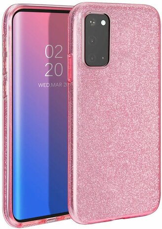 Samsung A32 4G - Glitter Back Cover - Roze