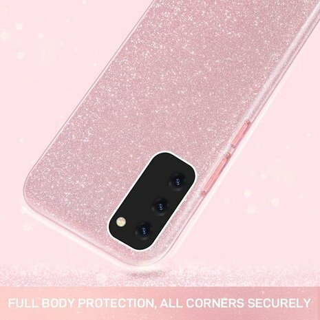 Samsung A32 4G - Glitter Back Cover - Roze
