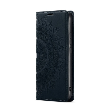 Samsung S24 Ultra Charcoal Gray - Mandala Book Case