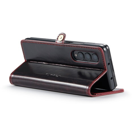 Samsung Z Fold 4 Rustiek Crimson Red - Book Case