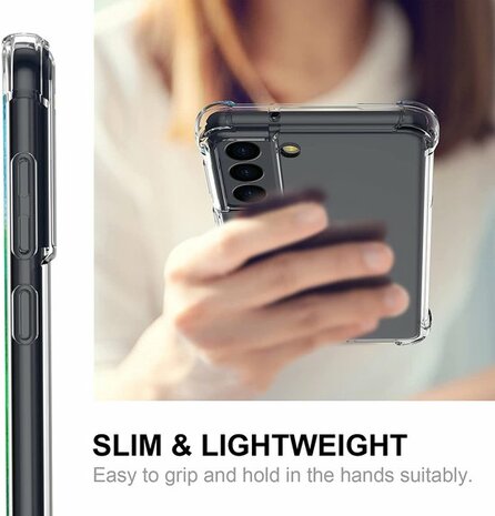 S22 Plus - Anti Shock &amp; 2X Glas - Transparant