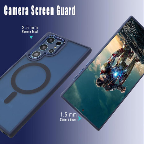 Samsung S22 Ultra - Matte MagSafe Armor - Blauw