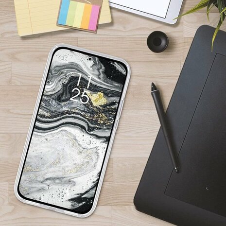 Samsung A03 - Glitter Back Cover - Zilver