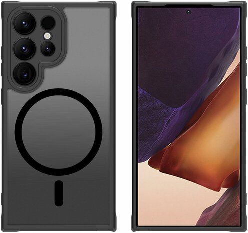 Samsung S24 Ultra Zwart - Matte Armor - Geschikt voor MagSafe