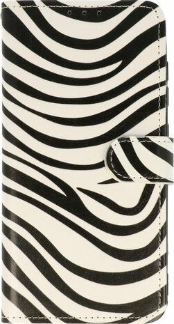 Samsung S21 FE - Book Case - Zebra