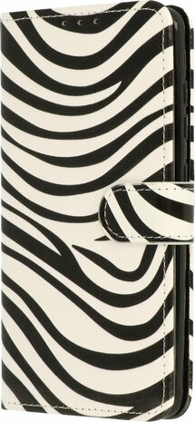 Samsung S21 FE - Book Case - Zebra