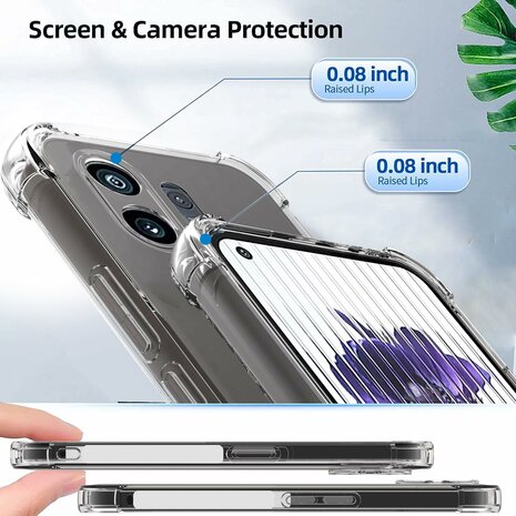 Nothing Phone 2 - Anti Shock &amp; Full Glas - Transparant