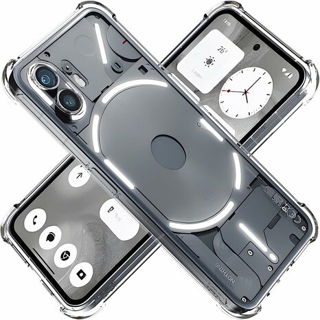 Nothing Phone 2 - Anti Shock &amp; Full Glas - Transparant
