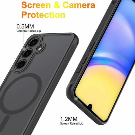 Samsung S24 - Zwart - Matte Armor - Geschikt voor MagSafe