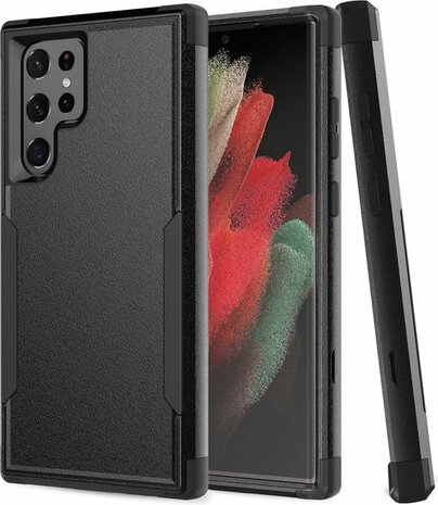 Samsung S22 Ultra Zwart - Heavy Duty Armor