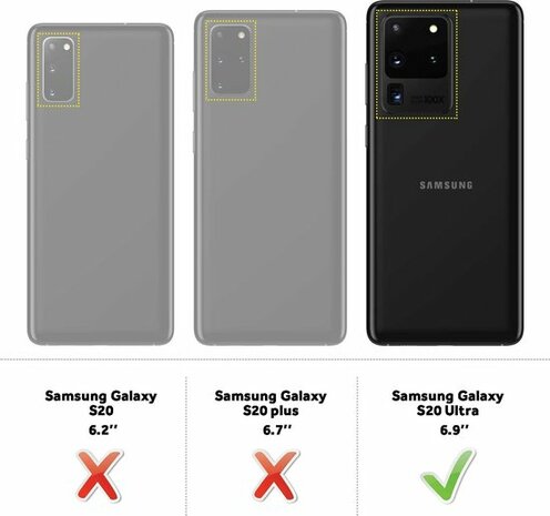 Samsung S20 Ultra - Armor met Kickstand Ring - Zwart