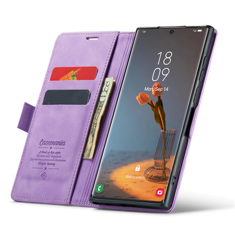 Samsung S24 Ultra Bright Lila - Book Case