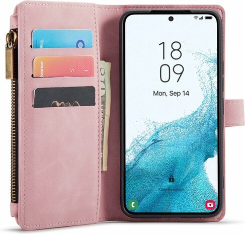 Samsung S23 Plus Pale Pink - Book Case met Rits