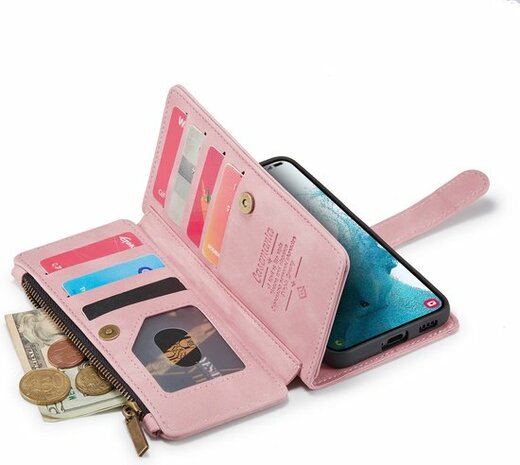 Samsung S23 Plus Pale Pink - Book Case met Rits