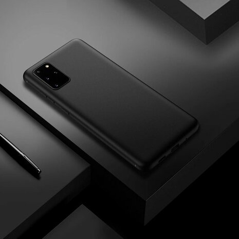 Samsung S20 Plus - Siliconen Back Cover - Zwart