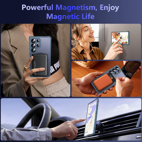 Samsung S25 Ultra - Matte MagSafe Armor - Blauw