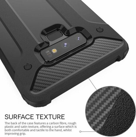 Samsung Note 9 - Armor Back Cover - Zwart