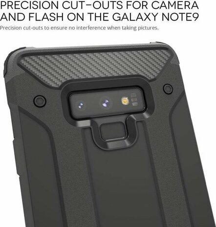 Samsung Note 9 - Armor Back Cover - Zwart