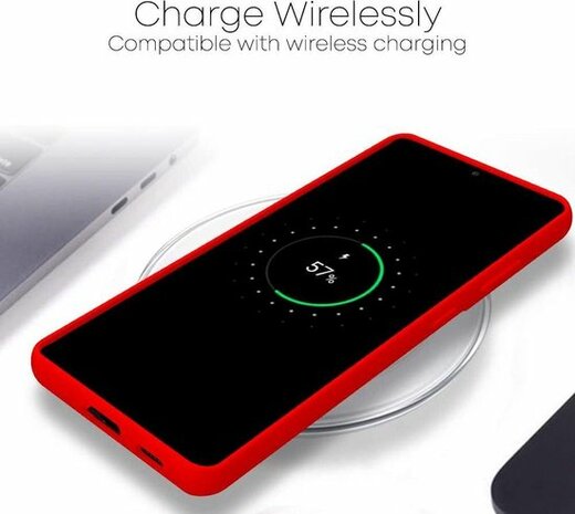 Samsung S21 Ultra - Siliconen Back Cover - Rood