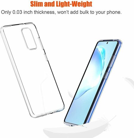 Samsung S20 - Siliconen Back Cover - Transparant
