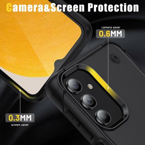 Samsung S25 Plus - Heavy Duty Kickstand - Zwart