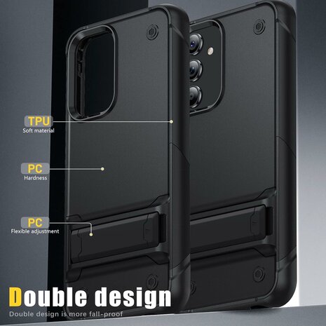 Samsung S25 Plus - Heavy Duty Kickstand - Zwart