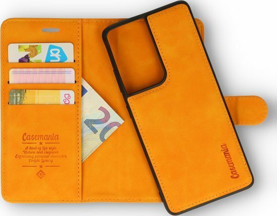 Samsung S21 Ultra Sunset Orange - 2 in 1 Book Case
