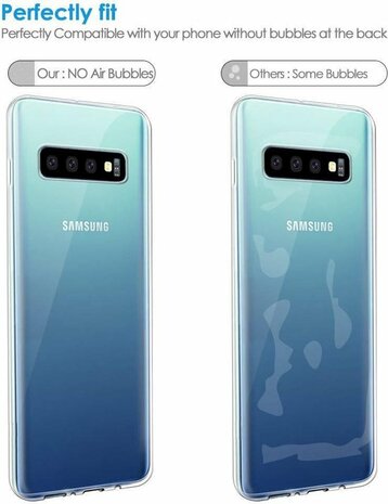 Samsung S10 - Siliconen Back Cover - Transparant