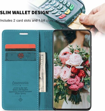 Samsung A72 Sky Blue - Book Case
