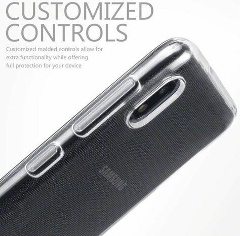 Samsung A10 - Siliconen Back Cover - Transparant