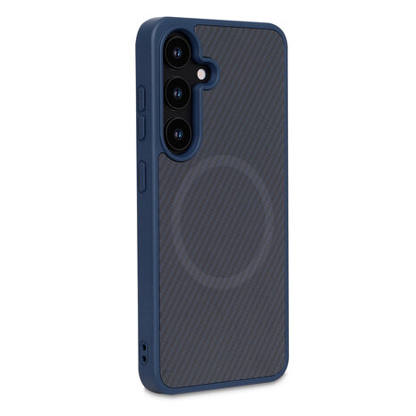 Samsung S24 Plus - Blauw - Carbon MagSafe Back Cover