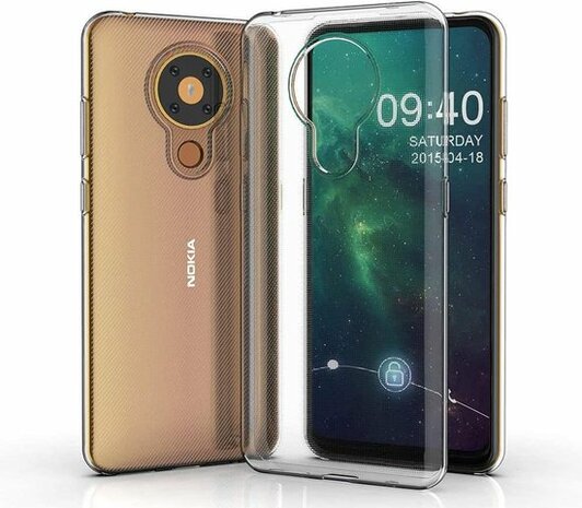 Nokia 5.3 - Back Cover &amp; Glas - Transparant