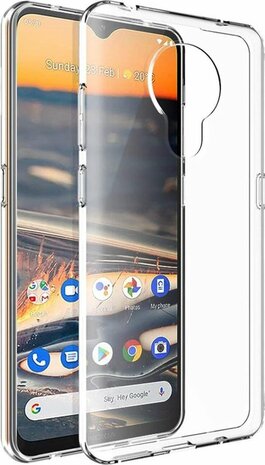 Nokia 5.3 - Back Cover &amp; Glas - Transparant