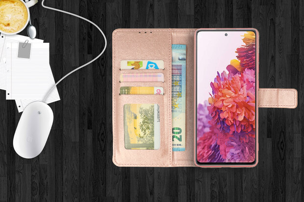 Samsung S23 - Book Case - Rosegoud