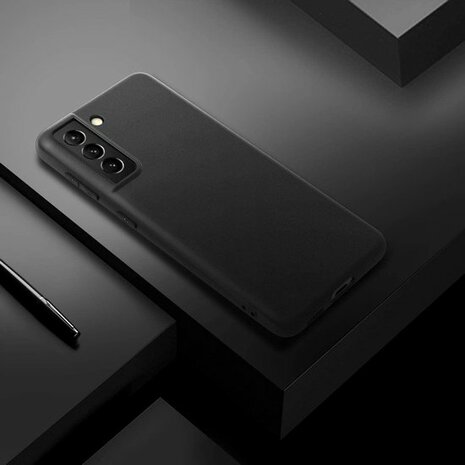 Samsung S21 - Siliconen Back Cover - Zwart