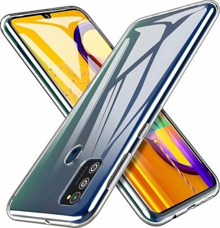 Samsung M21 - Siliconen Back Cover - Transparant