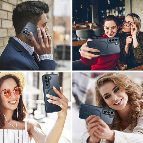 Samsung S22 - Matte MagSafe Armor - Blauw